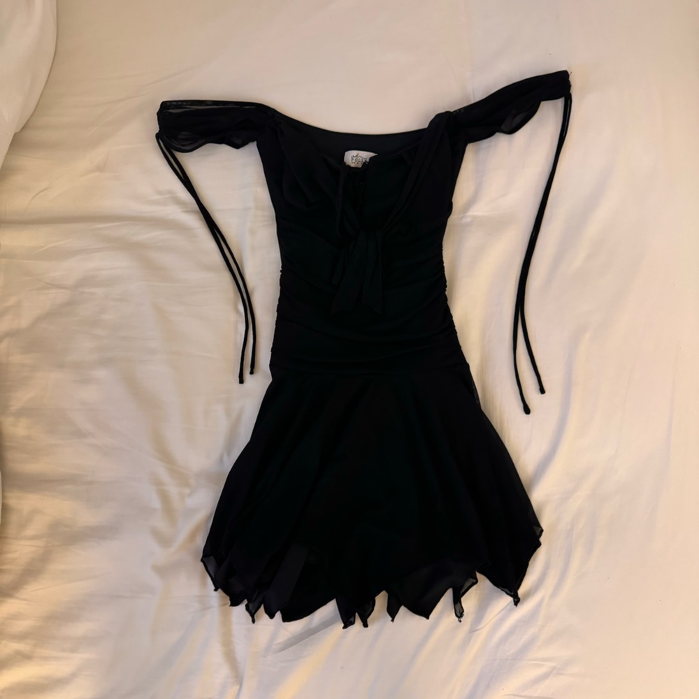 Oh Polly Black Mini Dress